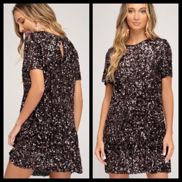 She + Sky Sequin Mini Dress - NWT - Picture 16 of 16